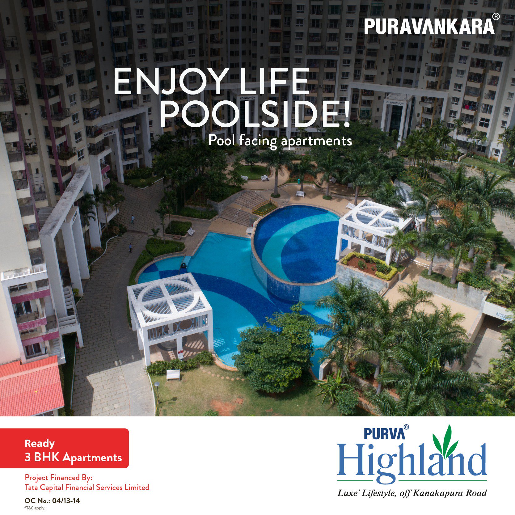 Enjoy poolside facing apartments at Purva Highland Bangalore Update